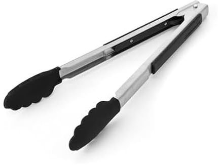 KitchenAid Pinze di bloccaggio laterali con punta in silicone, nero, 30,5 cm