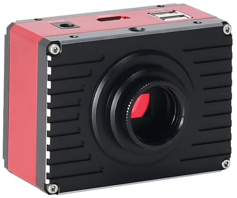 Microscope Accessories Kit 4K HDMI USB Measurement Microscope Camera Measurement Electronic Digital Eyepiece for Repair PCB Soldering Microscope Slides