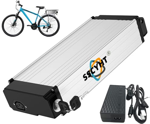 SSCYHT 48V/36V 10AH 12AH 15AH 18AH Gepäckträger-Akku für E-Bikes, 36V 20AH 23,2AH Akku für Elektromobile, 48V 20,4AH Lithium-Batterien