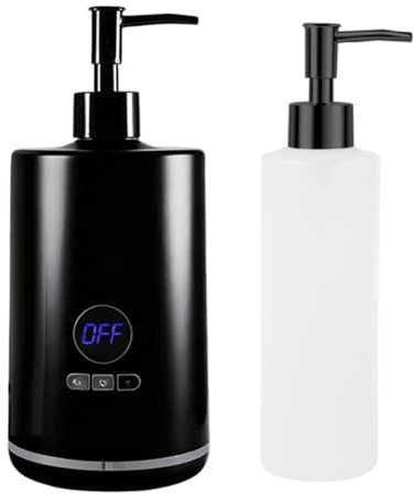 NONDK Massage Oil Warmer for Spa, Salon and Barber Shops, Includes Two Oil Bottles, Portable Lube Cream Gel UK Plug