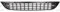 AutoiCenter FRONTSCHÜRZE GRILL OHNE FOG J LOCH 63016989 - Schwarz - Auto - Grille - Kühlergrill