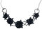 Alchemy Gothic Rose Briars Choker Frauen Halskette silberfarben Hartzinn Gothic