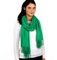 halsüberkopf Pashmina Schal für Damen in vielen modischen Farben bestehend aus 100% Viskose (Grün)