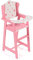 Bayer Chic 2000 - Seggiolone per bambole fino a 46 cm, mobili per bambole, accessori per bambole, stelle rosa