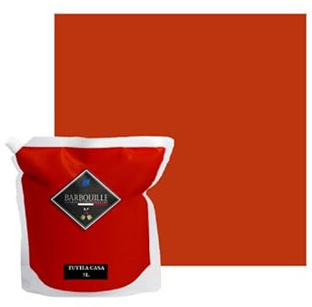 Peinture Rouge Vif Acrylique Tutti A Casa - Effet Mat-Poudré - Peinture Mur & Plafond - Lessivable - Séchage En 30 min - COV A+ - Fabriquée En France - 5 L - BARBOUILLE