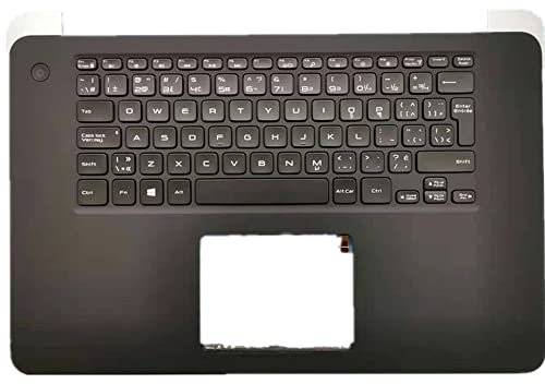 fqparts Replacement Laptop Upper Case Cover C Shell & Keyboard For DELL For XPS 15 9530 Black US English Layout