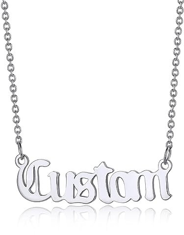 GOLDCHIC JEWELRY Personalized Name Necklace Custom Name Plate Choker for Women Name Necklace Nameplate Necklace