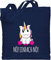 Baumwolltasche - Einhörner - Taschen - Nö Einfach Nö Einhorn - Unisize - Navy Blau - beutel nö, einhörnern no stoffbeutel unicorns nö! erwachsene motiv unicorn stofftasche mit freche sprüche