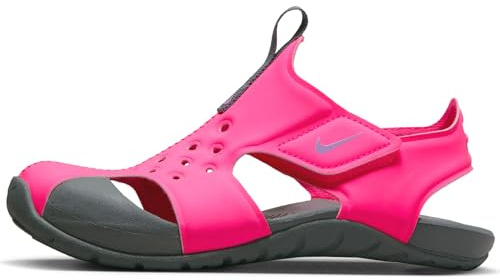 Nike Sunray Protect 2 (Td) Sneaker, Hyper Pink Fuchsia Glow Smoke Grey, 18.5 EU