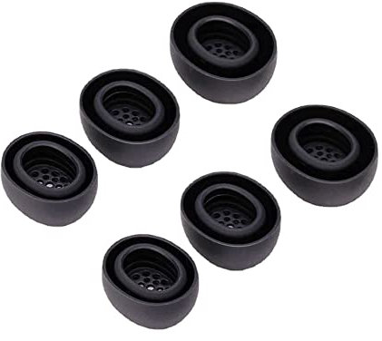 TENNMAK Cuscinetti auricolari in silicone per Xiaomi Buds 3 & 3 Pro & 3T Pro, auricolari wireless con dimensioni S.M.L (nero)