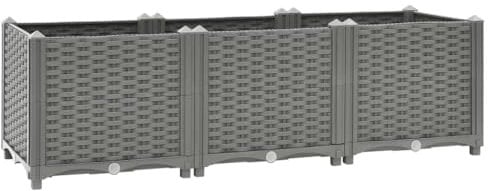 Revera Fioriera Rialzata 120x40x38 cm in Polipropilene