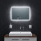 BR Bringer LED Badspiegel - 70x50 cm - Badezimmerspiegel mit Beleuchtung und Anti-Beschlag Funktion - Dimmbar, Energiesparend, 3 Lichtfarben, Touch-Schalter und Speicherfunktion (Modell: BRS107)