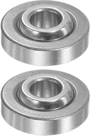 sourcing map 2Stk GE4C Sphärisch Schlicht Lager 4mmx12mmx5mm Versiegelt Sphärisch Radiales Kugellager