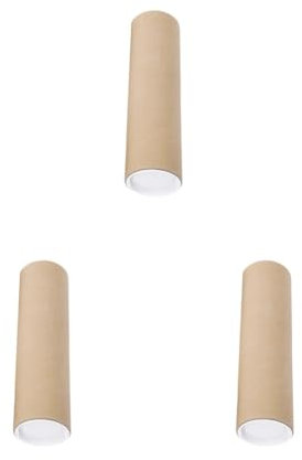 3 Set lange Versandrolle mit Kappen für Gemälde Dokumentenversand 40 cm