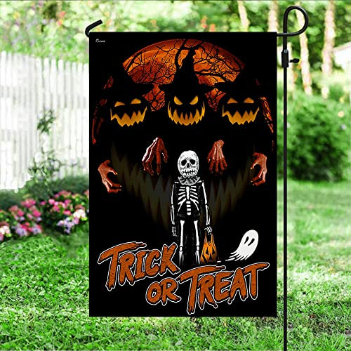 Outdoor Flagge Verblassen Beständig Lawn Sign Perfekte Parteifahne Décor Für Festival Outdoor Yard Halloween-Flagge – Trauen Sie Sich 30x45cm