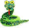 MorisMos 250cm lang Schlange Kuscheltier XXL, groß Grüner Kobra Plüschschlange Klapperschlange, riesen Snake Gefüllte kuschelschlange für Babys Kinder/Plush Snake Stuffed Animal