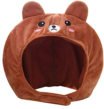 HEMOTON Tierkopfbedeckung tiermütze weihnachtsmütze weinachtsmütsen mützen weihnachtsmätze Frosch Hut Bienen-Stirnband Kopfbedeckung für Tiere Kinder-Tiara geschenk Bärenhut Plüschtierhut