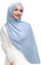 Lina & Lily Damen Hijab Kopftuch Schal mit Glanz-Schimmer Für Muslimische Frauen (Hellblau)