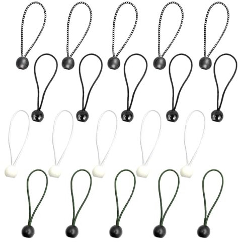 20 Pieces of Elastic Rope Buckles, Tent Fixing Ropes, Portable Outdoor Fixing Tools, Can Fix Tents, Banners, Flagpoles, Etc.