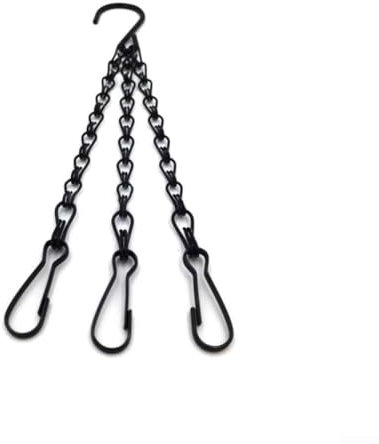 Metal Chain Hooks for Hanging Flower Pots, Baskets, and Lanterns Replacement Solution (35.5CM)