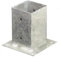Onlywood Staffe a bicchiere fissaggio pali legno per superfici dure - Supporto pali quadrati in metallo zincato disponibile in 3 Diverse Misure (9 x 9 cm)