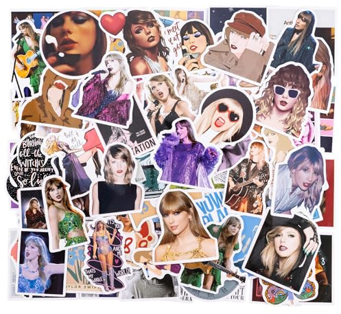 BQMEZRNUS 150 Pcs Music Singer Stickers, Waterproof Vinyl | Multicolor portrait & album art decals, rectangular variety pack, indoor use for laptop water bottle guitar skateboard