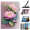 Mldjomid Funda para Samsung Galaxy Tab S4 10.5 SM-T830/ T835 2018 Carcasa Cuero PU Tablet Cover Protectora con Ranura para Tarjetas y Soporte Función para Galaxy Tab S4, Loto
