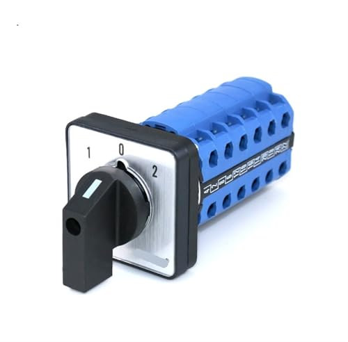 Interrupteur de commutation à montage sur panneau SZW26/LW26-20 1-0-2 6 phases 20 A 660 V 64 x 64 48 x 48 mm 1 pièce(D606.6 1 0 2 64X64mm)