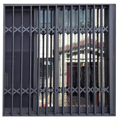 Sicherheitsriegel für Kinderzimmer, Loft und Schuppen | Klappzäune diebstahlsicher | Fenster-Schutz für Außenfenster (120 x 150 cm)