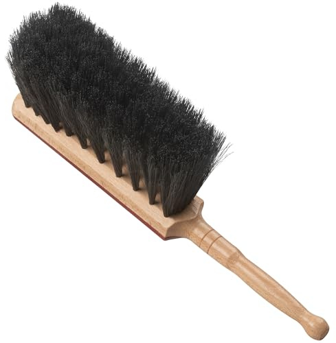 Hardys Premium Bricklayer’s Horse Hair Brush - Stiff, Soft Bristle Hair Brush with 6 Bristle Rows - Perfect for Pointing, Cleaning, Dusting Brickwork Without Marks - 30x4x8.5cm