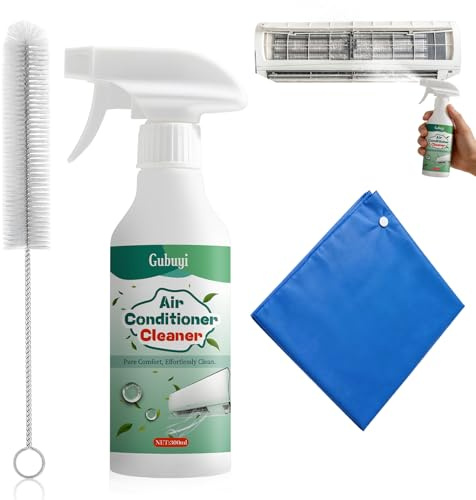 Limpiador de Aire Acondicionado, Aerosol Aire Acondicionado Limpieza de Acción Inmediata, Spray Limpiador para Aire Acondicionado para Aire Acondicionado Dividido Y Móvil-300ml