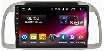 Car Radio para Nissan March Micra K12 2002-2010 9 Pulgadas Android 15 Autoradio con Wireless Carplay Android Auto para, 8 Core 6G+128G