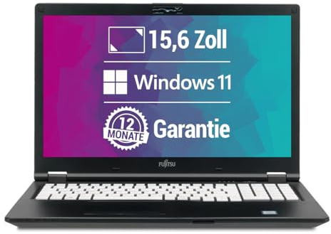 Fujitsu LifeBook E5510 15,6 Zoll Full HD Laptop Intel Core i5-10210U@ bis zu 4,2 GHz 8 GB 256 GB SSD mit Windows 11 Pro & GRATIS Antiviren-Software inkl. 12 Monate Garantie (Generalüberholt)