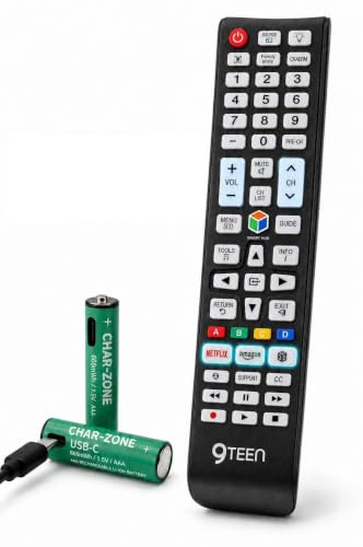 Telecomando Compatibile con Smart Tv Samsung - Ricaricabile Con Batterie Incluse e Cavo USB C