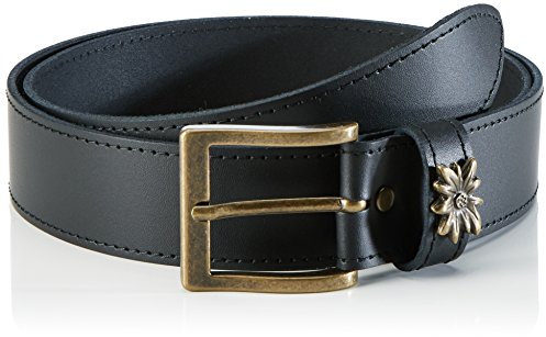 Werner Trachten Unisex Trachtengürtel Gürtel, Schwarz (Schwarz Rl 300), 120