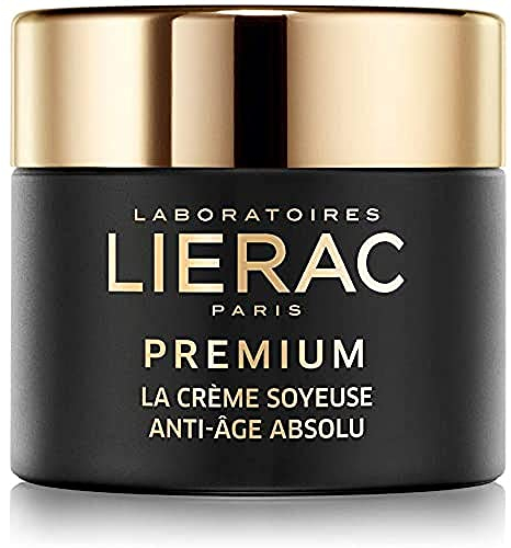 Lierac Premium la Crème Soyeuse Crema Viso Anti Età con Acido Ialuronico, Pelle da Normale a Mista, Formato da 50 ml