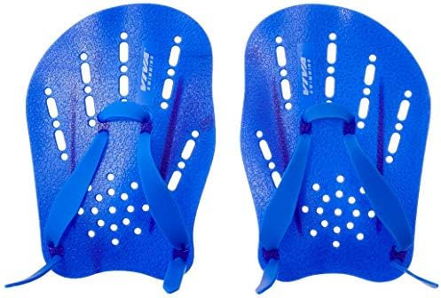 Viva Sports HP-20 Swimming Hand Paddle | Color: Blue | Size: Medium | for Men & Boys | Material: Polyurethane | Hydrodynamic Design | Unique Air Foil Shape