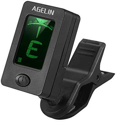 Accordeur à pince multifonction avec écran LCD pour guitare chromatique basse violon ukulélé