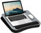 LapGear Smart-E Pro Schoßtisch, für Laptops bis zu 43,9 cm (17,3 Zoll) und die meisten Tablet-Geräte, Stil Nr. 91375 Silberfarben/Carbon