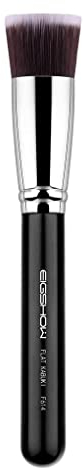 EIGSHOW Foundation Make Up Pinsel mit flacher Spitze - Kabuki Schminkpinsel für Mineralpuder, flüssige Grundierung, Creme - Grundierung Auftragen, Concealer verblenden, weiche Gesichtsbürste (F614)