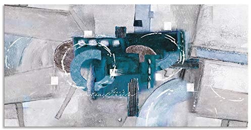 ARTland Wanddeko Wandbild Alu Verbundplatte für Innen & Outdoor Bild 60x30 cm Abstrakte Bilder Modern Kunst Malerei Gemälde Abstrakt U1TT