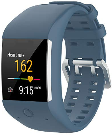 BoLuo Cinturini per Orologi Polar M600,Cintura Ricambio,Cinturino sostitutivo Silicone per Cinturino Fitness Sportivo Cinturino Strap Armband per Polar M600 GPS Watch Accessories (blu)