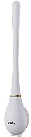 Toilettenbürste,Silikon Toilet Brush Und Halter-Set, Toilettenbürste Mit Automatischem Öffnen Und Schließen, Wandmontage WC Bürste Für Badezimmer - Gründliche Reinigung