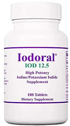 Optimox, Iodoral 12,5mg, con Iodio e Ioduro di Potassio, Depot, 180 Compresse vegane, Testate in Laboratorio, Vegetariane, Senza Glutine, Senza Soia, non OGM