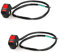 Interruttore per manubrio da 22 mm,Interruttore manubrio moto,Interruttore luce pericolo per manubrio moto,per Manubrio Moto Interruttore ON OFF Per Fari Fendinebbia Luce Lampeggiante - 2pcs