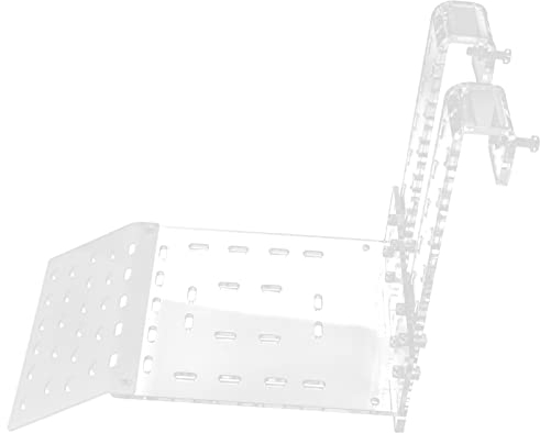 Zerodis Schildkröten-Basking-Plattform, Transparente Schildkröten-Ruheterrasse Aquatic Reptile Basking Platform Schildkröten-Hängerampe Kletterregal für Aquarium