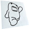 - Autoaufkleber - Domo Kun laufend Aufkleber für Auto, Laptop, Fahrrad, LKW, Motorrad mehrfarbig JDM Decal Racing