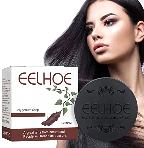 Multiflora Shampoo Bar, He Shou Wu Shampoo Soap, Seife Shampoo Seife Handgemachte Shou Wu Seife, Shampoo Bar fürs Haar, Festes Shampoo Haarseife für Behandeltes Trockenes Geschädigtes Haar
