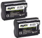 Lot de 2 batteries de rechange ayex NP-W235 Li-Ion de qualité supérieure pour Fujifilm XT-4 - Puissant pour une durée de vie prolongée 2250 mAh avec infochip, pack économique
