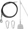 Favuit Fitness Steel Cable Home Gym Replacement Pulley Cables Heavy Duty Fitness Steel Wire Rope 1.5M/2M/2.5M Weight Pulley Cable System LAT Pulldown Accessories for Biceps Triceps Arm Strength